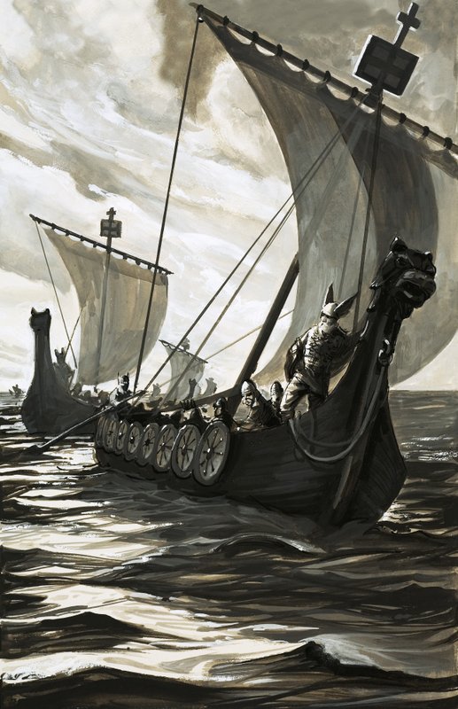 Vikingernes langbåde af English School