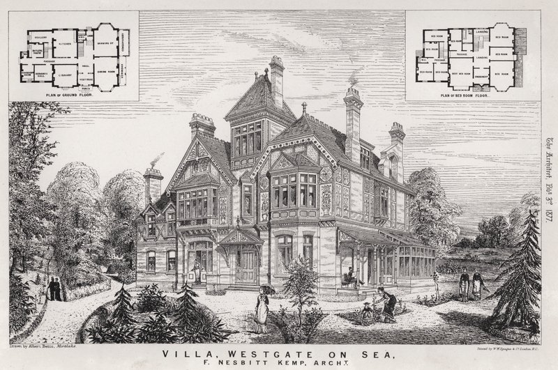 Villa, Westgate on Sea (gravering) af English School