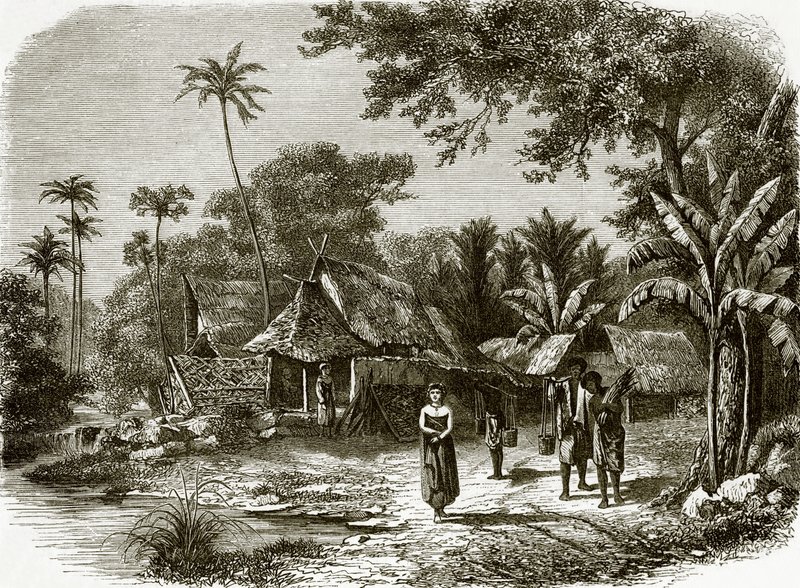 Landsby i Java af English School