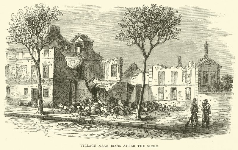 Landsby nær Blois efter belejringen, december 1870 af English School