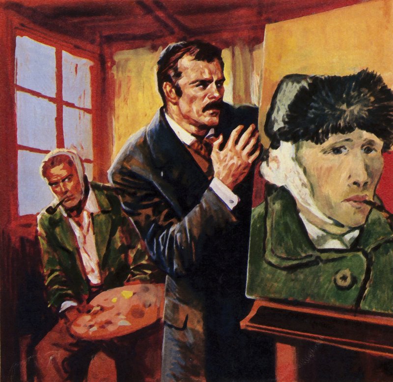 Vincent Van Gogh sårede sit eget øre - han malede berømt et portræt af sig selv i bandager af English School