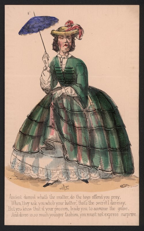 Vinegar Valentine-kort (farvelitografi) af English School