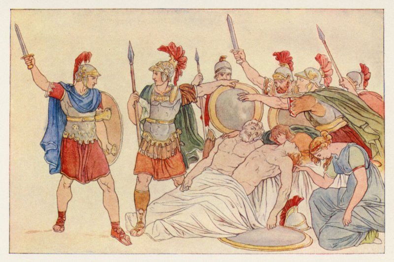 Virgils Aeneid: Turnus over Almo og Galaesus