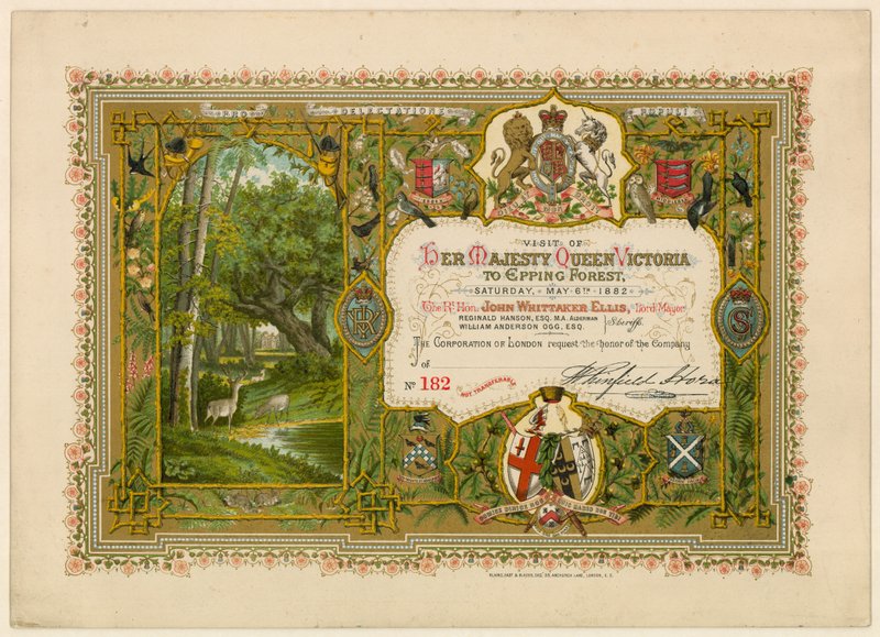 Dronning Victorias besøg i Epping Forest, 1882 af English School