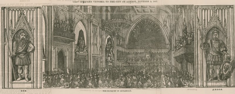 Dronning Victorias besøg i City of London, 9. november 1837 af English School