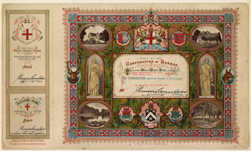 Besøg af Corporation of London i Epping Forest, 1875 af English School