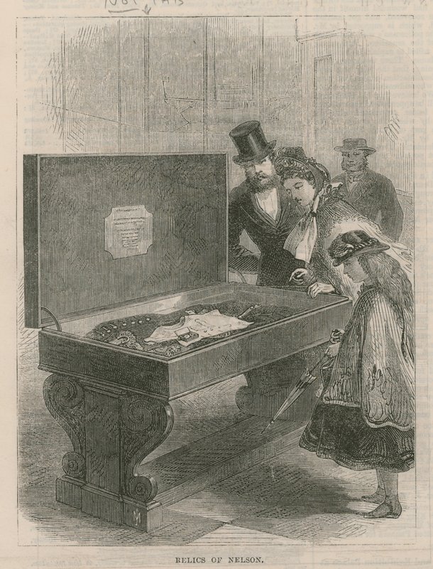 Besøg på Greenwich Hospital; Relikvier af Nelson af English School