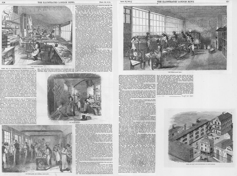 Besøg på en urfabrik i Clerkenwell af English School
