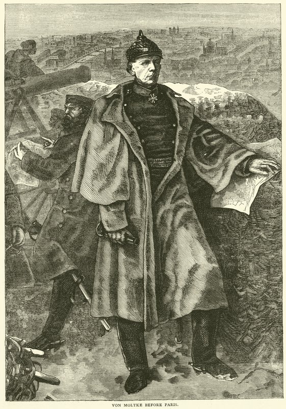 Af Moltke før Paris, november 1870 af English School