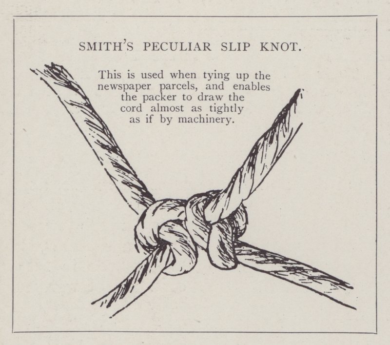 W H Smiths ejendommelige slip-knude af English School
