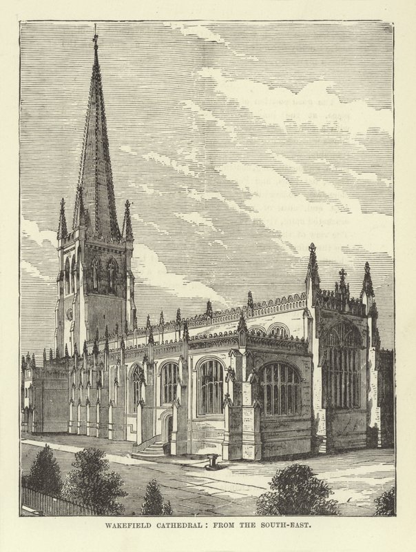 Wakefield Cathedral, fra sydøst af English School