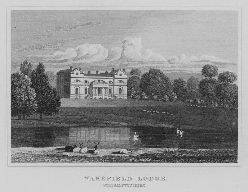 Wakefield Lodge, Northamptonshire (gravering) af English School