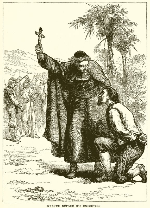 Walker før hans henrettelse af English School