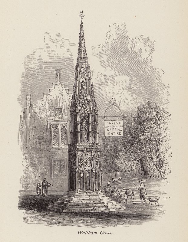 Waltham Cross (gravering) af English School
