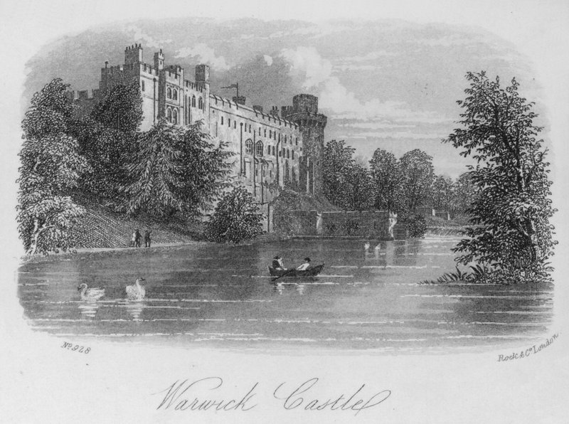 Warwick Castle (gravering) af English School