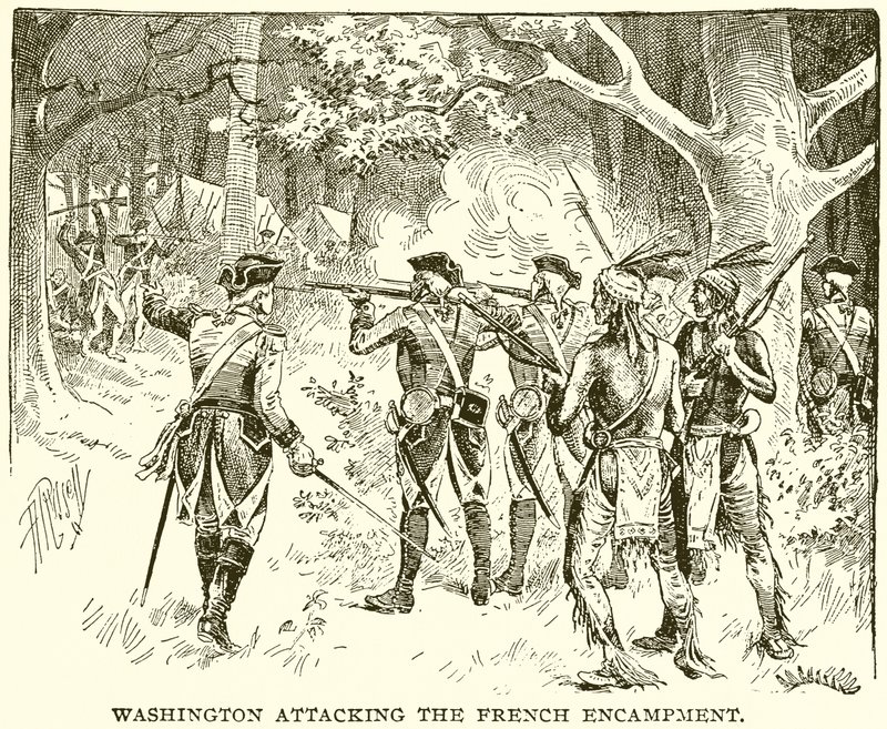 Washington angriber den franske lejr af English School
