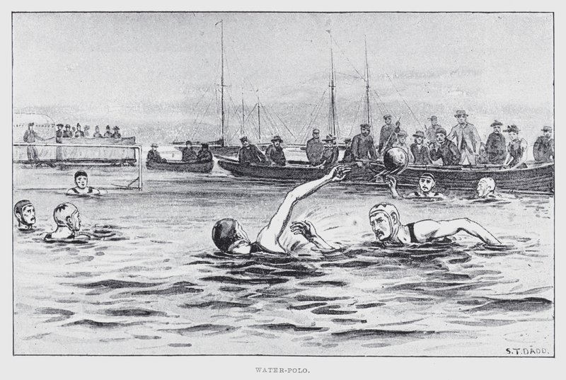 Vandpolo (litho) af English School