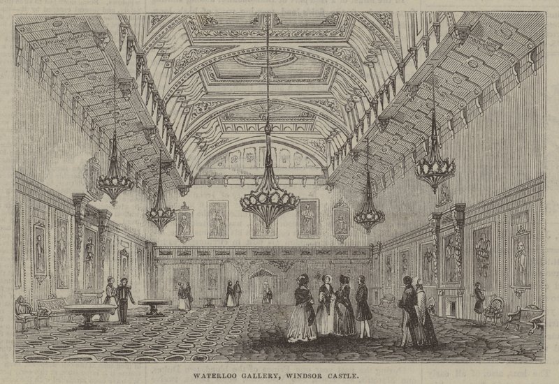Waterloo Gallery, Windsor Castle af English School