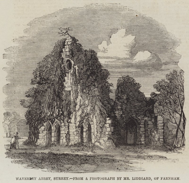 Waverley Abbey, Surrey (gravering) af English School