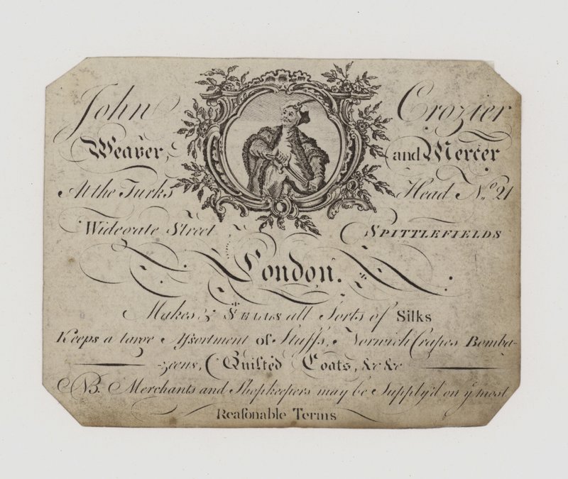 Weaver and Mercer, John Crozier, byttekort af English School