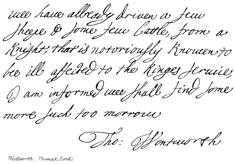 Wentworth, Thomas (Lord) af English School