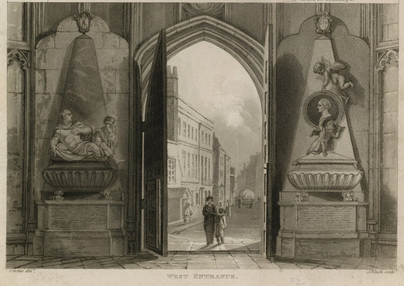 Vestindgang, Westminster Abbey, London af English School