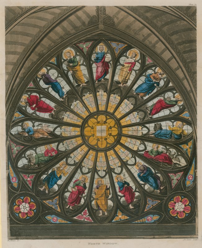 Westminster Abbey, North Window af English School