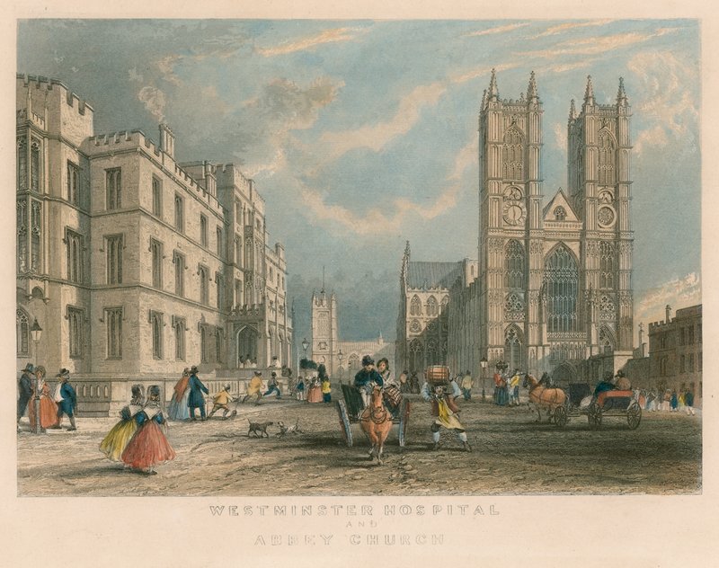 Westminster Hospital og Abbey Church af English School