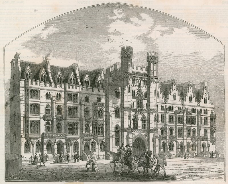 Westminster-forbedringer - nye huse i det brede helligdom af English School