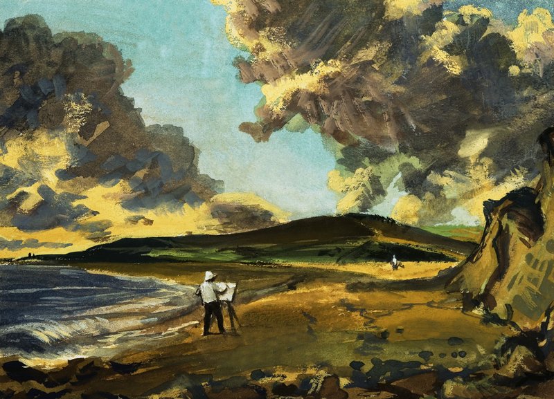 Weymouth Bay af John Constable af English School