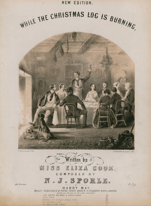 Mens juleloggen brænder af English School