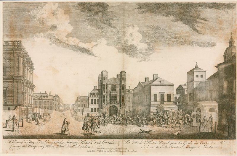 Whitehall. Omkring 1755 af English School