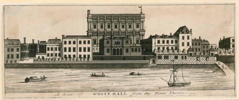 Whitehall fra Themsen af English School