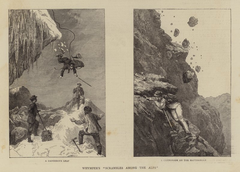 Whympers "Scrambles Among the Alps" (gravering) af English School
