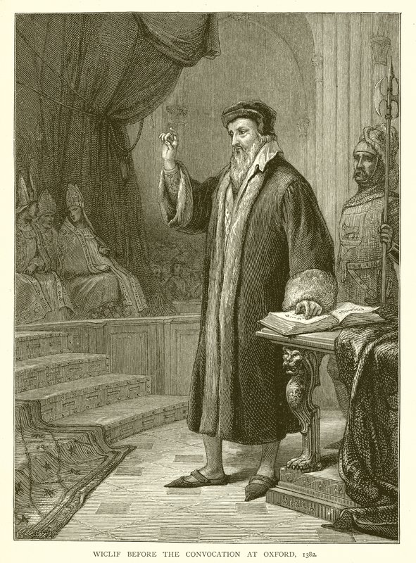 Wiclif før konvokationen i Oxford, 1382 af English School