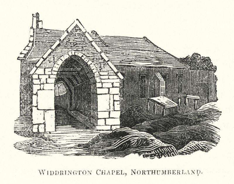 Widdrington Chapel, Northumberland (gravering) af English School