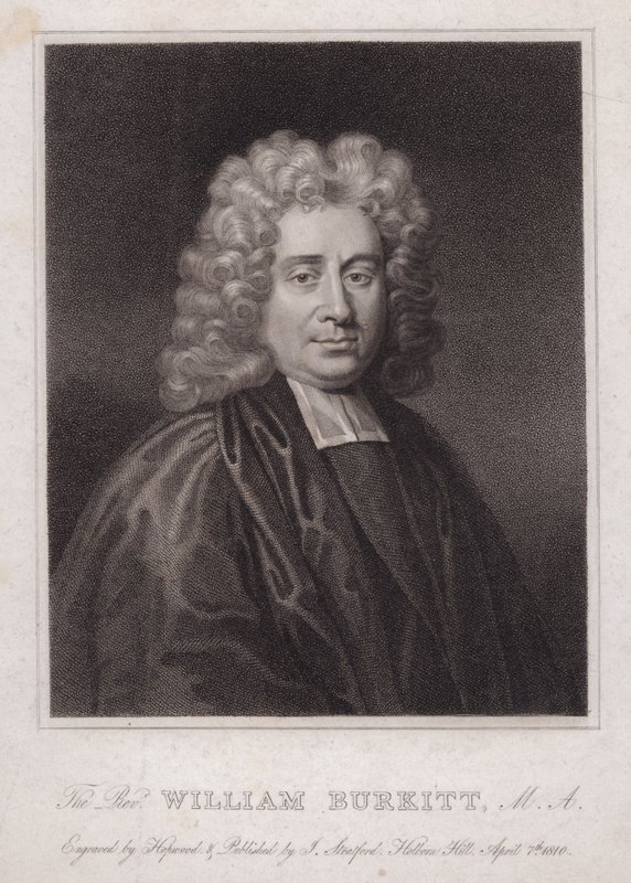 William Burkitt, engelsk præst og forfatter (gravering) af English School