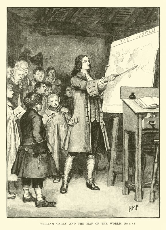 William Carey og verdenskortet af English School