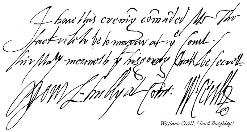 William Cecil, (Lord Burghley) af English School