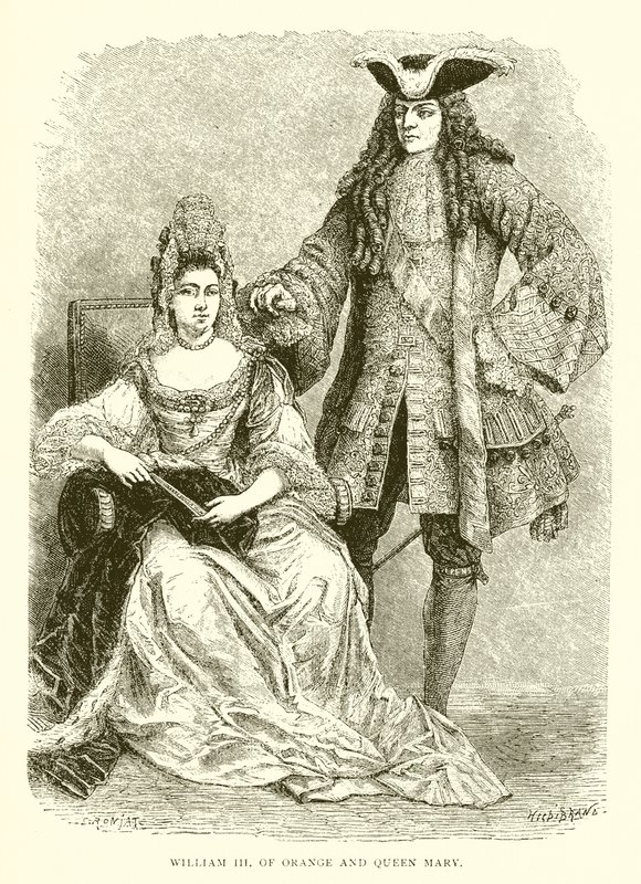Vilhelm III af Orange og Dronning Mary af English School