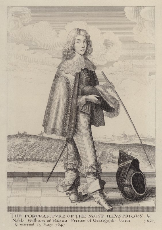 Vilhelm II af Orange-Nassau, Prins af Orange (radering) af English School