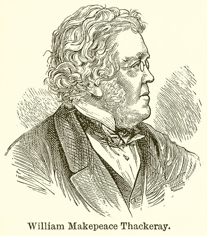 William Makepeace Thackeray af English School