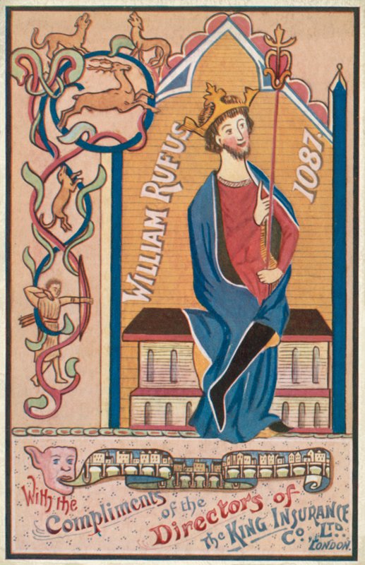 William Rufus (farvelitografi) af English School
