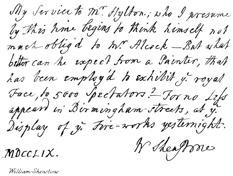 William Shenstone af English School