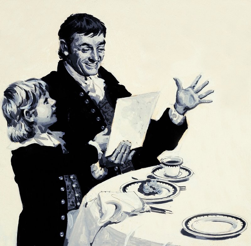 William Turner viser sin henrykte far en tegning af en løve af English School