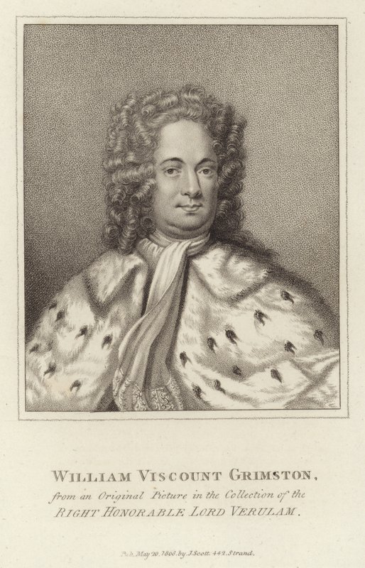 William Viscount Grimston af English School