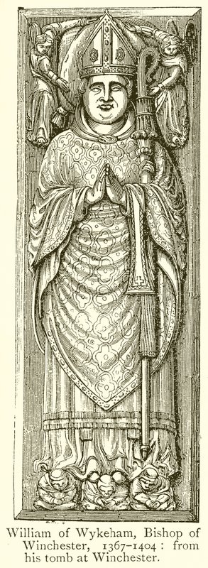 William af Wykeham, biskop af Winchester, 1367-1404 af English School