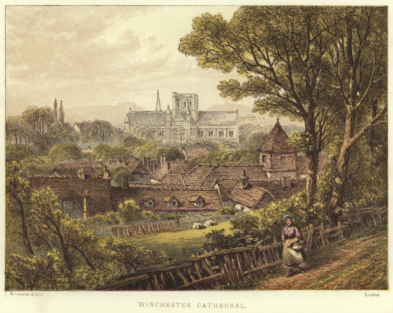 Winchester Cathedral i Winchester af English School