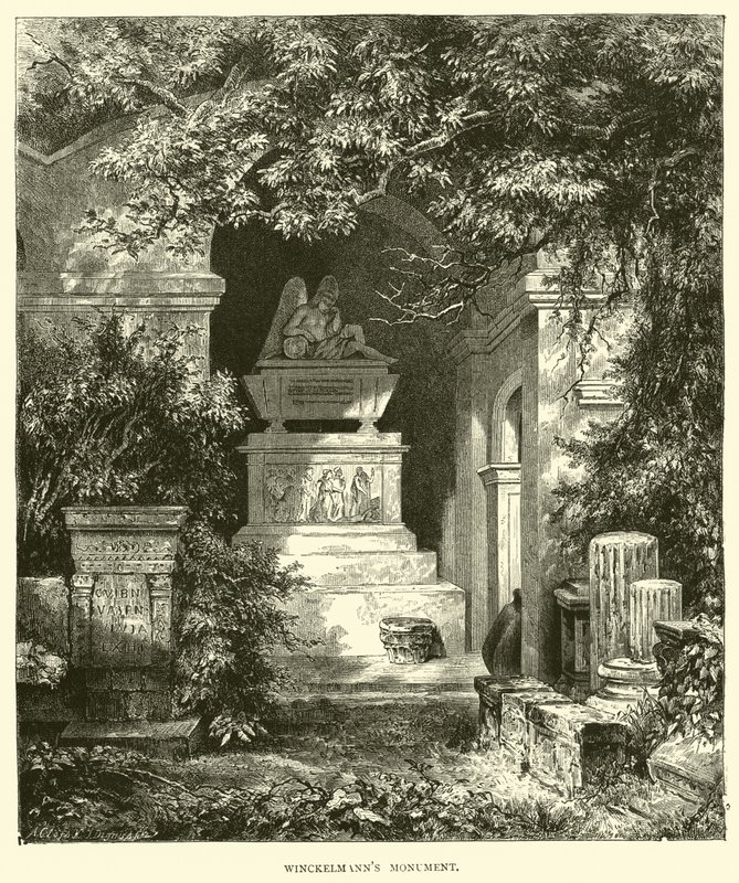 Winckelmanns Monument  af English School