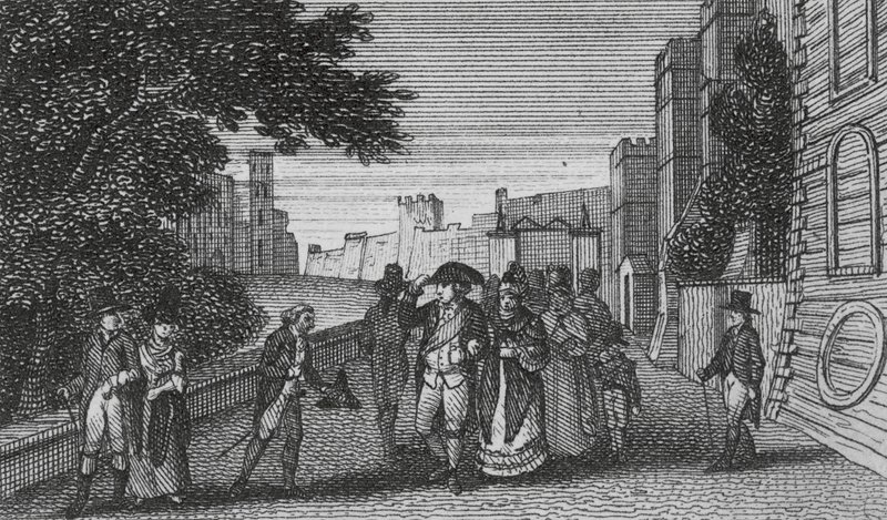 Windsor Castle (engraving) af English School